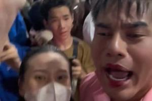 Lê Dương Bảo Lâm hốt hoảng khi bị giật điện thoại khi đi quay hình